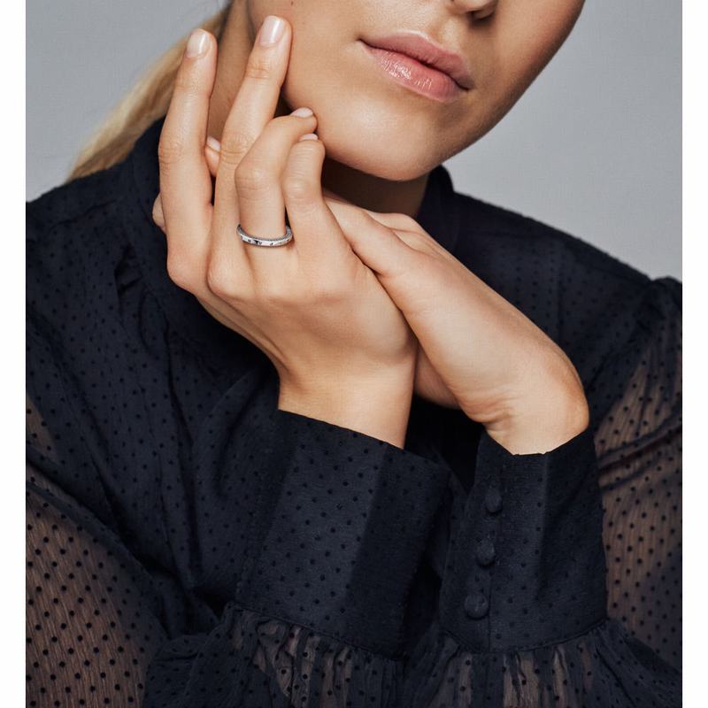 Pandora Signature Hearts Stackable Ring Silver Egypt ZU2940573